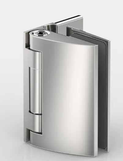 PENTURE DE PORTE,VERRE-MUR.,4F   CHROME MAT 