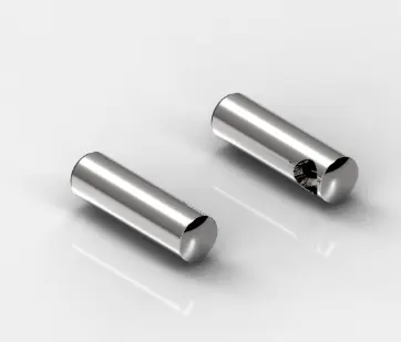 CONNECTEURS D+G POUR PORTE SERVIETTE, ROND   CHROME MAT 