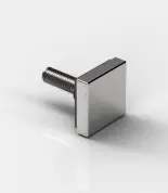 FIXATION  EN SAILLIE POUR PORTE-SERVIETTES CARRE   CHROME BRILLANT 