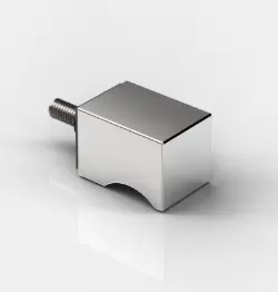 POIGNEE POUR PORTE SERVIETTE PORTE SERVIETTE,  CARRE   INOX BROSSÉ