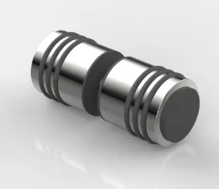 POIGNEE DOUBLE BUTEE   CHROME BRILLANT 