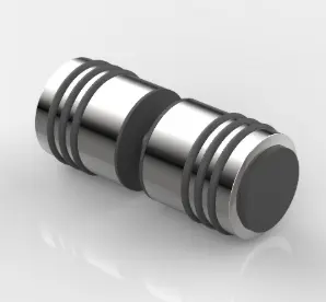 POIGNEE DOUBLE BUTEE   INOX BROSSÉ