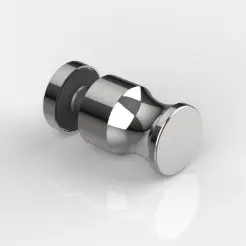 POIGNEE, Ø22MM, SIMPLE   CHROME MAT 