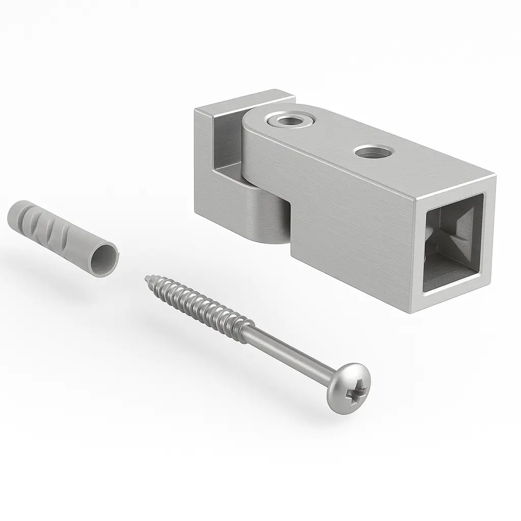 ADAPTATEUR MURAL P.BARRE STABILISATRICE   INOX BROSSÉ
