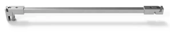 BARRE STABILISATRICE VERRE-MUR 45° REC.   CHROME BRILLANT 