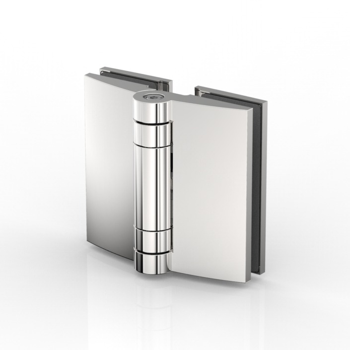 PENTURE VERRE-VERRE 180°, TURA   INOX BROSSÉ