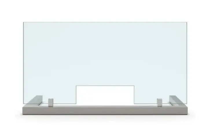 SET ECRAN DE PROTECTION.MAX L900XH550MM   CHROME MAT 