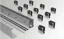 Kit DEFENDER 810FR montage en nez de dalle, pour verres 16.7/21.5, B74 H127 L2000