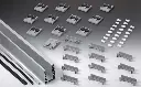 Kit DEFENDER 88MS montage sur dalle, pour verres 16.7/21.5, B72 H120 L2000 (non réglable)