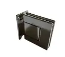 Charnière Hydraulique Mur/Verre rabattable en Inox 10-12mm Poli miroir 