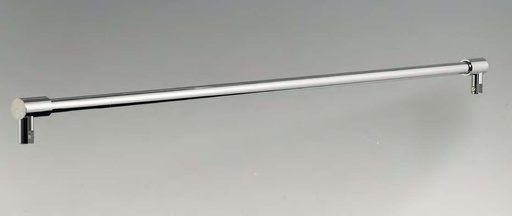 [MF007130/3] Barre raidisseur verre/verre fixe, pour verres 6/10, L1350  Nickel brossé