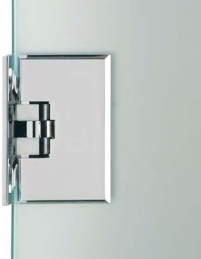 [CER27/2] Charnière mur/verre centrale, pour verres 6/10, B50 H80  Or