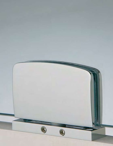 [S4500/1] Charnière pivotante réglable, pour verres 8/10, B90 H66  Chromé