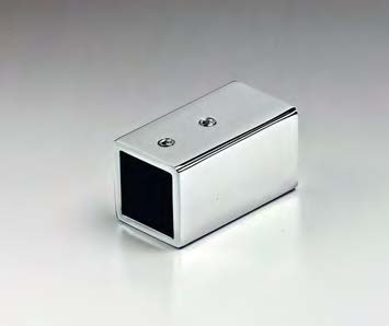 [SPD05/24] Fixation murale, B25 H25 L45  Effet inox brossé