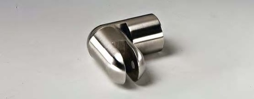 [MFCC17/8] Fixation sur verre orientable, pour verres 8/10, B55 H61  Inox brossé