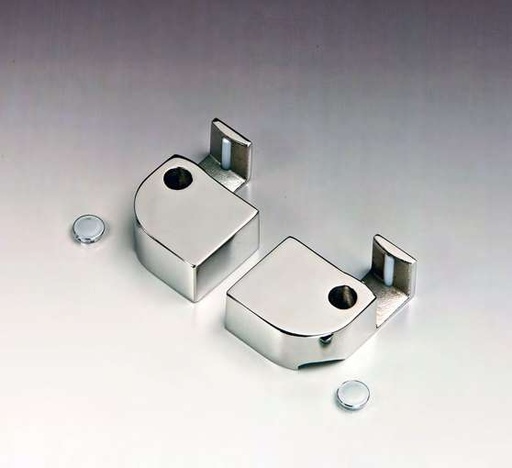 [BDFIX-DX/15] Guide au sol côté mur droit  Inox brillant