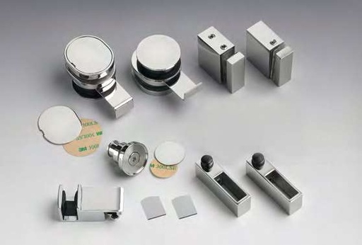 [DCCFTVV/8] Kit accessoires verre/verre, pour verres 8  Inox brossé