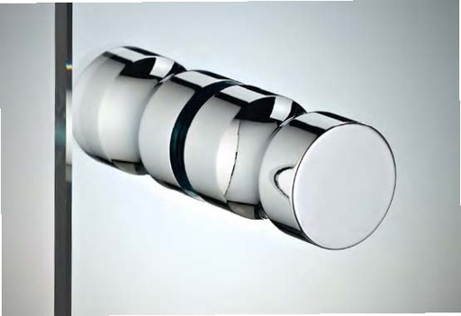 [VETCIL35/1] Paire de boutons avec prise, pour verres 8/12, B51 L35  Chromé