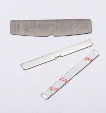 [DQMP2/24] Plaquette de rechange, B29.6 H29.6  Effet inox brossé