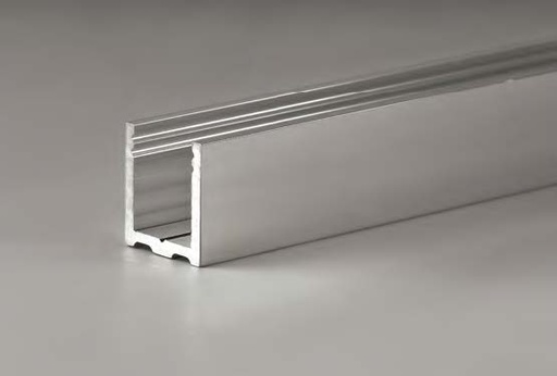 [LMU20.150/97] Profil en « U », B16 H20 L1498  Aluminium mat