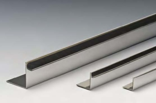 [CANANG1/8] Profilé en « L », B15.5 H20 L2000  Inox brossé