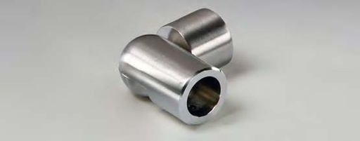 [MFCC15/8] Raccord articulé, B30 H80  Inox brossé
