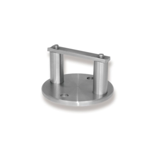 [103] Platine ronde fixation à l'anglaise D100mm-304