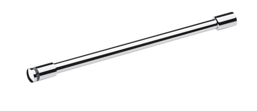 [1657.30.1D19] Barre raidisseur Ø 19 mm fixe verre percé/mur lg 1200mm - Chromé brillant