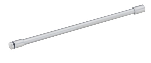 [1657.31.1D19] Barre raidisseur Ø 19 mm fixe verre percé/mur lg 1200mm - Chromé mat