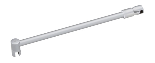 [1657.31.RD19] Barre raidisseur Ø 19 mm articulée mur/verre lg: 1200mm - Chromé mat