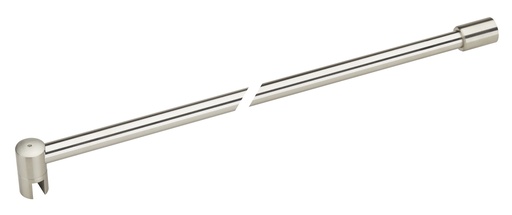[1657.35.0D19] Barre raidisseur Ø 19 mm mur/verre lg: 1200mm - Effet inox