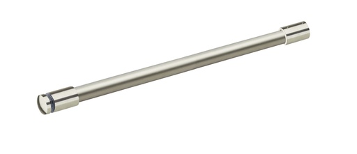 [1657.35.1D19] Barre raidisseur Ø 19 mm fixe verre percé/mur lg 1200mm - Effet inox