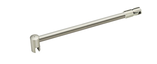 [1657.35.RD19] Barre raidisseur Ø 19 mm articulée mur/verre lg: 1200mm - Effet inox