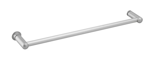 [1661.31.0] Porte serviette simple fixation sur verre lg: 600mm - Chromé mat