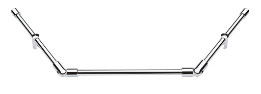 [1668.30.0D19] Barre raidisseur Ø 19 mm 3 volumes 3x lg: 1200mm - Chromé brillant