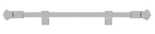 [1669.31.2SQ] Barre raidisseur carrée mur/mur L1200mm - Chromé mat
