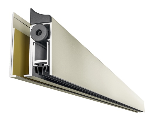 [2815L830.36] Joint porte automatique + adhesif L705-830  mm - Alu anodisé Aninox