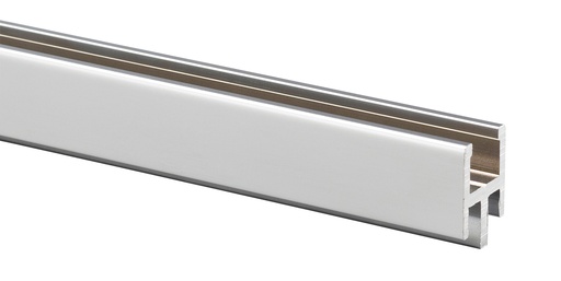 [2819.31.3] 1 profil bas horizontal pour volume fixe ép: 8mm - Chromé mat