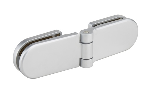 [3062.31.0] 1 Charnière double Coralia simple action pour verre ép: 6 et 8 mm - Chromé mat