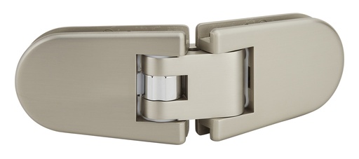 [3162.35.2RNS] 1 charnière double Maréva blocage à 135° réglable pour verre ép: 6 et 8mm - Effet inox