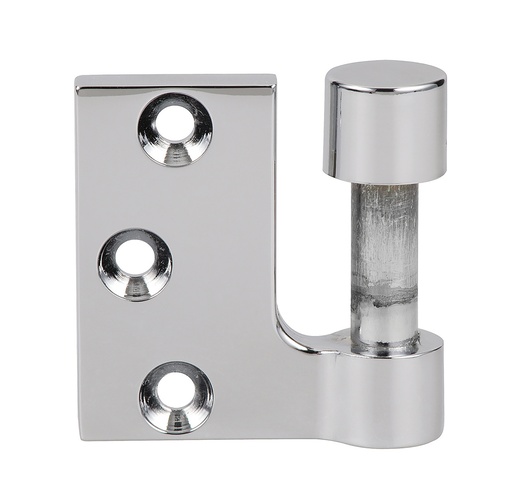 [3204.30.0] Fiche à entailler Lagune réversible pour huisseries bois, s’utilise avec les paumelles 4200 et 4201 - Chromé brillant