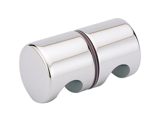 [3251.30.0] 1 bouton double bombé diam:50mm - Chromé brillant
