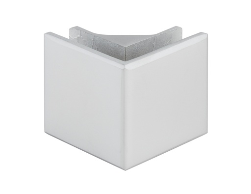 [3256.31.0] 1 pièce de fixation intermédiaire pour 2 volumes fixes à 90° verre 6 et 8mm - Chromé mat