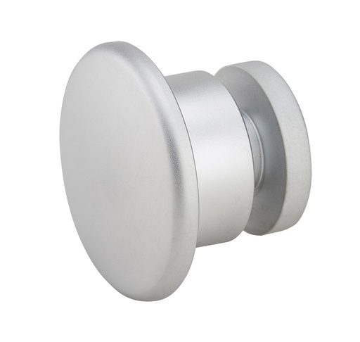 [3259.31.0] 1 bouton simple bombé diam:40mm - Chromé mat