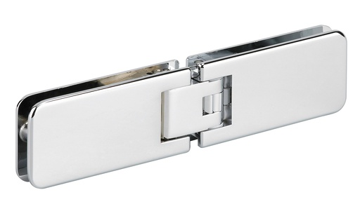 [3262.30.0RNS] 1 charnière double Marine réglable pour verre ép: 8 et 10mm - Chromé brillant