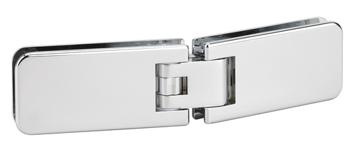 [3262.30.2RNS] 1 charnière double Marine blocage à 135° réglable pour verre ép: 8 et 10mm - Chromé brillant