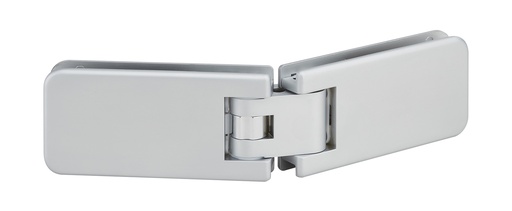 [3262.31.2RNS] 1 charnière double Marine blocage à 135° réglable pour verre ép: 8 et 10mm - Chromé mat