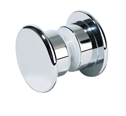 [3266.30.0] 1 bouton double épaulé diam:40mm - Chromé brillant