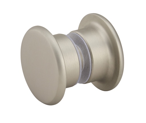 [3266.35.0] 1 bouton double épaulé diam:40mm - Effet inox