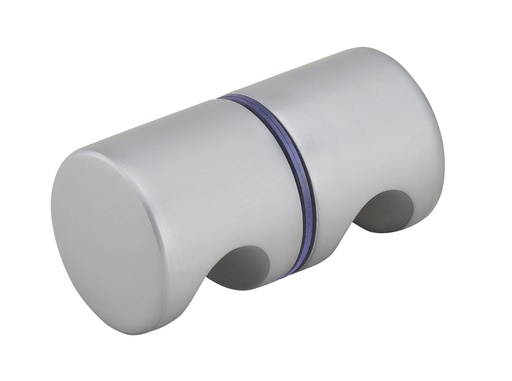 [3267.31.0] 1 bouton double bombé diam:40mm - Chromé mat
